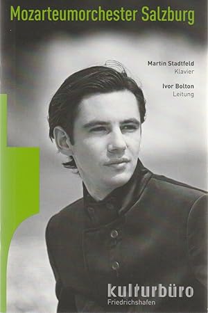 Bild des Verkufers fr Programmheft MOZARTEUMORCHESTER SALZBURG MARTIN STADTFELD / IVOR BOLTON 1. Dezember 2010 Friedrichshafen Graf-Zeppelin-Haus zum Verkauf von Programmhefte24 Schauspiel und Musiktheater der letzten 150 Jahre