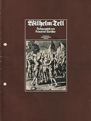 Bild des Verkufers fr Programmheft Friedrich Schiller WILHELM TELL Premiere 7. September 1982 Spielzeit 1982 / 83 Heft Nr. 1 zum Verkauf von Programmhefte24 Schauspiel und Musiktheater der letzten 150 Jahre