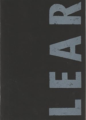 Bild des Verkufers fr Programmheft Shakespeare LEAR Spielzeit 1995 / 96 zum Verkauf von Programmhefte24 Schauspiel und Musiktheater der letzten 150 Jahre