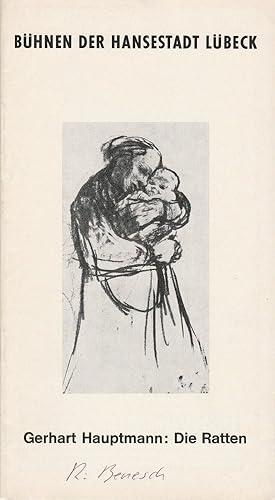 Bild des Verkufers fr Programmheft Gerhart Hauptmann: DIE RATTEN 14. Mai 1968 Spielzeit 1967 / 68 Heft 21 zum Verkauf von Programmhefte24 Schauspiel und Musiktheater der letzten 150 Jahre