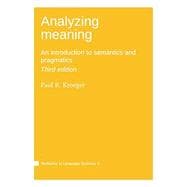 Bild des Verkufers fr Analyzing meaning: An introduction to semantics and pragmatics zum Verkauf von eCampus