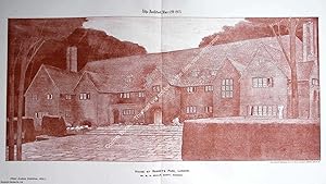 Seller image for 1915 : House at Regent's Park, London. M. H. Baillie Scott, Architect. An original page from The Architect. An Illustrated Weekly Magazine, for the Architect, Engineer, Archaeologist, Constructor, & Art-Lover. for sale by Cosmo Books