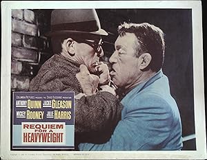Imagen del vendedor de Requiem for a Heavyweight Lobby Card 1962 an angry Anthony Quinn! a la venta por AcornBooksNH