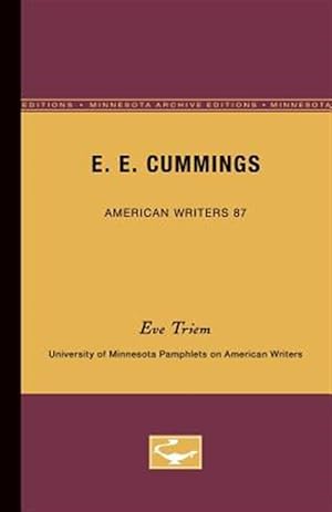 Imagen del vendedor de E.E. Cummings a la venta por GreatBookPrices