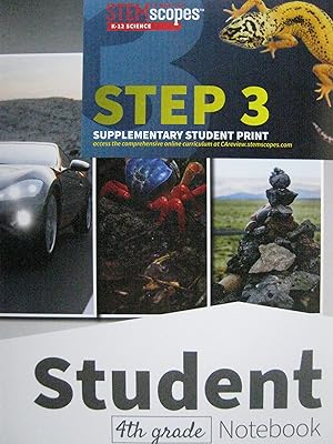 Immagine del venditore per STEMscopes Student 4th Grade Notebook California CA-NGSS 3D venduto da Goodwill of Silicon Valley