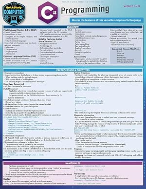 Imagen del vendedor de C# Programming: A QuickStudy Laminated Reference Guide a la venta por 2nd Life Books