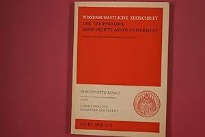 Bild des Verk�ufers f�r WISSENSCHAFTLICHE ZEITSCHRIFT DER ERNST-MORITZ-ARNDT-UNIVERSIT�T GREIFSWALD. zum Verkauf von Butterfly Books GmbH & Co. KG