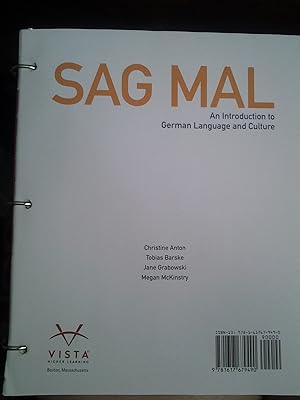 Imagen del vendedor de Sag Mal an Introduction to German Language and Culture a la venta por Gate City Books