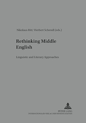 Imagen del vendedor de Rethinking Middle English a la venta por moluna
