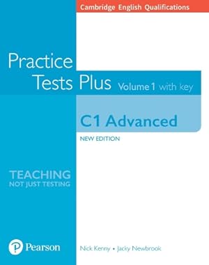 Imagen del vendedor de Cambridge English Qualifications: C1 Advanced Practice Tests Plus Volume 1 with key a la venta por Rarewaves USA United