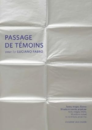 Imagen del vendedor de Passage de t�moins pour Luciano Fabro a la venta por Rarewaves USA