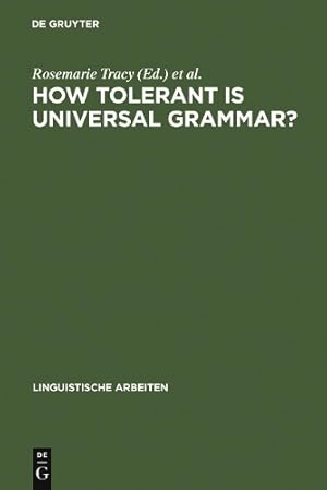 Immagine del venditore per How tolerant is universal grammar? venduto da Rarewaves USA United