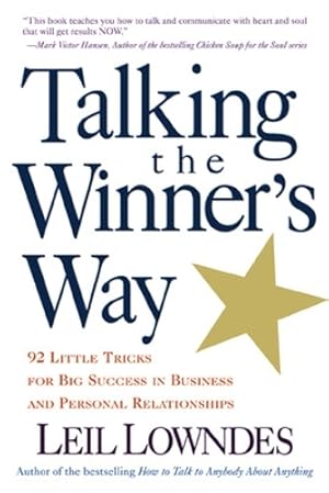 Imagen del vendedor de Talking the Winner's Way a la venta por Rarewaves USA