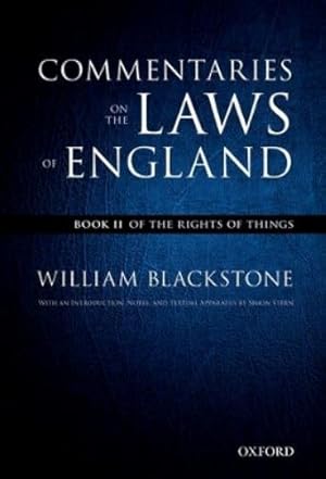 Imagen del vendedor de The Oxford Edition of Blackstone's: Commentaries on the Laws of England a la venta por Rarewaves USA United