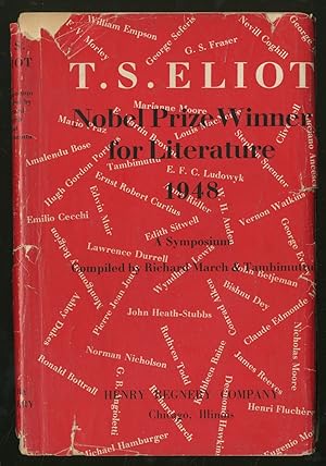 Bild des Verkufers fr T. S. Eliot zum Verkauf von Between the Covers-Rare Books, Inc. ABAA