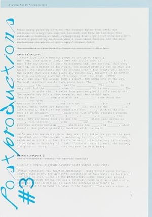 Imagen del vendedor de In Medias Res #3 Postproductions a la venta por Rarewaves USA