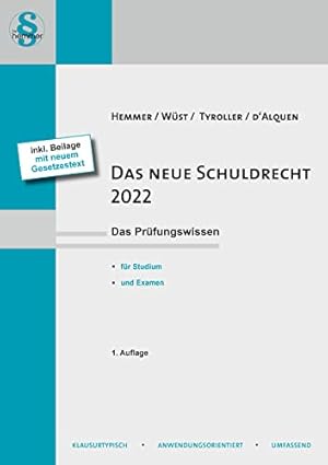 Immagine del venditore per Das neue Schuldrecht 2022 (Skripten - Zivilrecht) venduto da Rarewaves.com USA