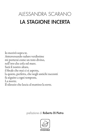 Seller image for La stagione incerta for sale by Rarewaves.com USA