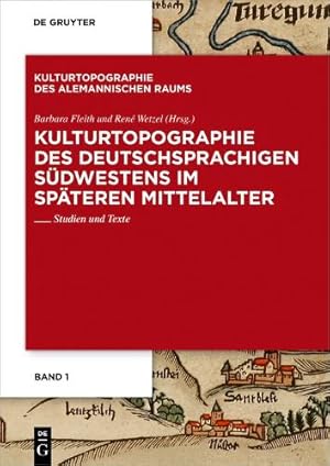 Seller image for Kulturtopographie des deutschsprachigen S�dwestens im sp�teren Mittelalter for sale by Rarewaves USA United