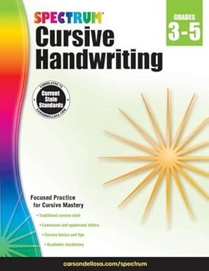 Seller image for Spectrum Cursive Handwriting, Grades 3 - 5 for sale by Rarewaves.com UK