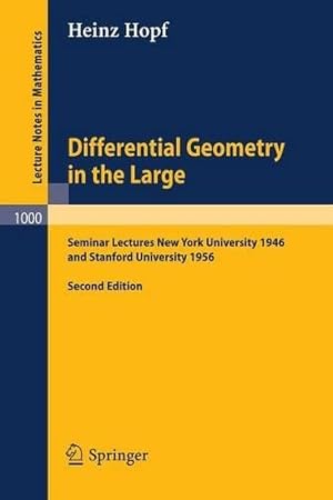 Image du vendeur pour Differential Geometry in the Large mis en vente par Rarewaves.com USA