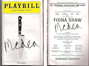 Imagen del vendedor de Medea (playbill) a la venta por DR Fine Arts