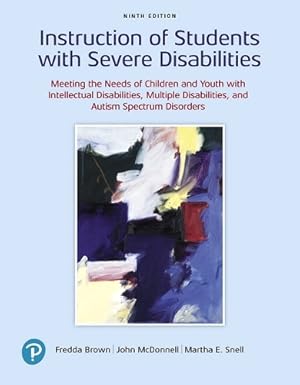 Immagine del venditore per Instruction of Students with Severe Disabilities venduto da Rarewaves USA United