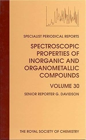 Imagen del vendedor de Spectroscopic Properties of Inorganic and Organometallic Compounds a la venta por GreatBookPrices