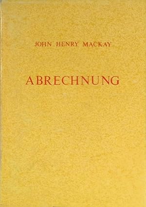 Bild des Verk�ufers f�r Abrechnung : Randbemerkungen zu Leben u. Arbeit. zum Verkauf von books4less (Versandantiquariat Petra Gros GmbH & Co. KG)