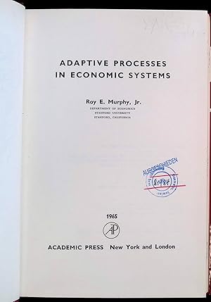 Seller image for Adaptive Processes in Economic Systems Mathematics in Science and Engineering, 20 for sale by books4less (Versandantiquariat Petra Gros GmbH & Co. KG)