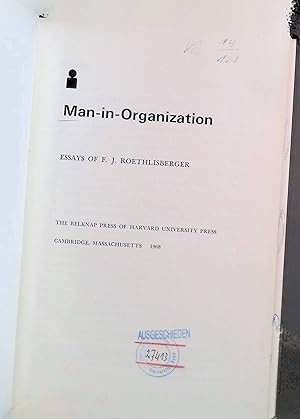 Seller image for Man-in-Organization. for sale by books4less (Versandantiquariat Petra Gros GmbH & Co. KG)