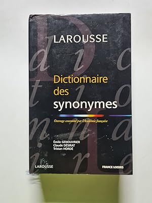 Bild des Verk�ufers f�r Dictionnaire des synonymes zum Verkauf von D�mons & Merveilles