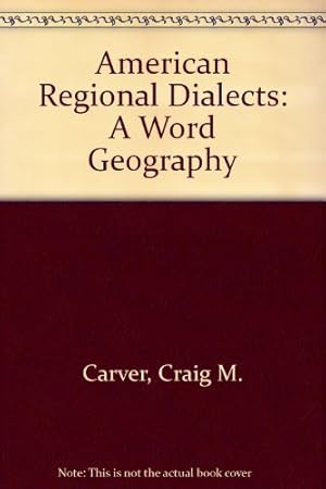 Immagine del venditore per American Regional Dialects: A Word Geography venduto da Greenworld Books