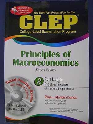 Imagen del vendedor de CLEP Principles of Macroeconomics w/CD-ROM (CLEP Test Preparation) a la venta por ZBK Books