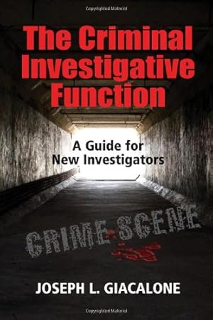 Seller image for The Criminal Investigative Function: A Guide for New Investigators for sale by ZBK Books
