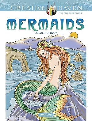 Immagine del venditore per Creative Haven Mermaids Coloring Book: Relax & Unwind with 31 Stress-Relieving Illustrations (Adult Coloring Books: Fantasy) venduto da ZBK Books