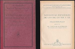 Bild des Verk�ufers f�r Novelistas espanoles de los siglos XIX y XX zum Verkauf von Versandantiquariat Karin Dykes