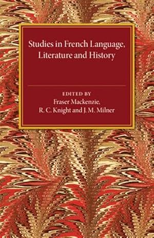 Immagine del venditore per Studies in French Language Literature and History venduto da GreatBookPricesUK