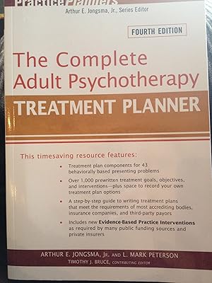 Imagen del vendedor de The Complete Adult Psychotherapy Treatment Planner a la venta por Zoom Books Company