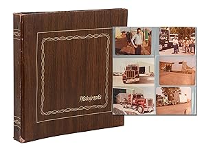 Original photograph album devoted to big rigs and truckers in the late 1970s