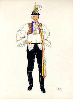 Bild des Verk�ufers f�r 25) Costume de Kyjova. TCH�CO-SLOVAQUIE zum Verkauf von POLIART Beata Kalke