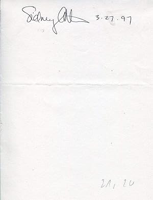 Immagine del venditore per Altman, Sidney venduto da Markus Brandes Autographs GmbH