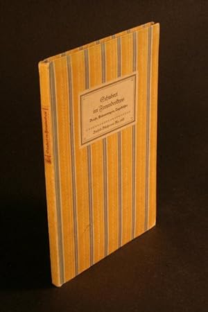 Seller image for Schubert im Freundeskreis. Ein Lebensbild aus Briefen, Erinnerungen, Tagebuchblttern, Gedichten. for sale by Steven Wolfe Books