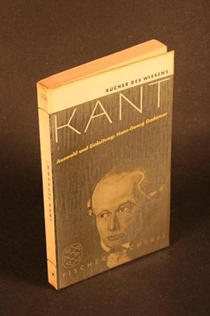 Bild des Verkufers fr Kant. Auswahl und Einleitung von Hans-Georg Gadamer zum Verkauf von Steven Wolfe Books