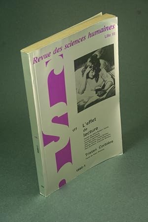 Seller image for L' effet de lecture : Revue des sciences humaines, 177. for sale by Steven Wolfe Books