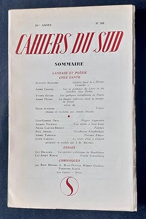 Bild des Verk�ufers f�r Les Cahiers du Sud. N�308. Deuxi�me semestre 1951. zum Verkauf von Le Livre � Venir