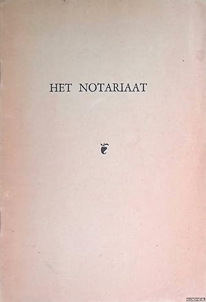 Imagen del vendedor de Het notariaat a la venta por Barksdale Books