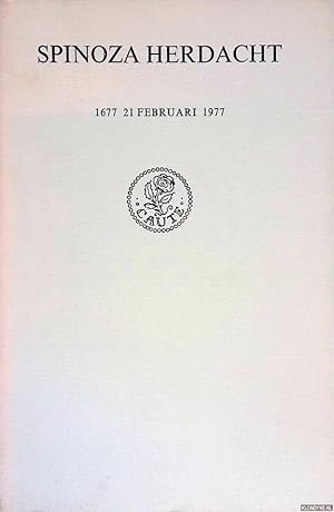 Bild des Verk�ufers f�r Spinoza Herdacht: Benedictus de Spinoza 1677 - 21 februari - 1977 zum Verkauf von Barksdale Books