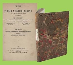 Seller image for Opere di Publio Virgilio Marone Buccolica Georgica for sale by Studio Bibliografico Imprimatur