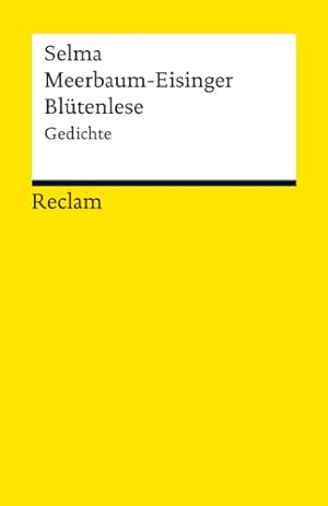 Bild des Verk�ufers f�r Bl�tenlese: Gedichte (Reclams Universal-Bibliothek) zum Verkauf von Rarewaves.com UK